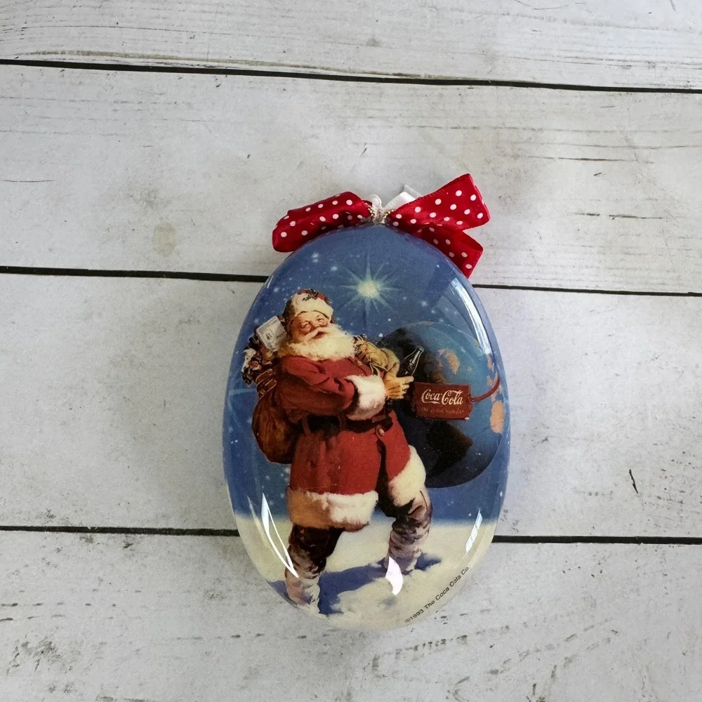 Vtg Coca-Cola‎ Christmas Ornament Lot 8pc Santa Polar Bear Truck Vending Machine